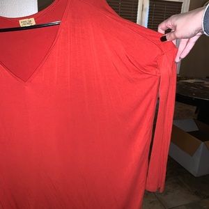 Orange and white PIKO tops